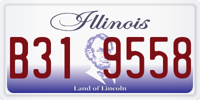 IL license plate B319558