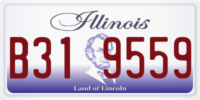 IL license plate B319559