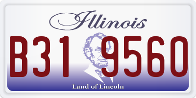 IL license plate B319560