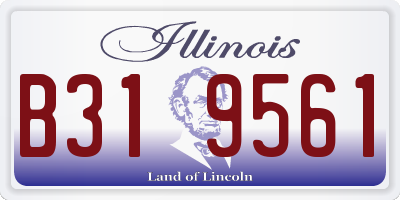 IL license plate B319561