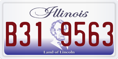 IL license plate B319563