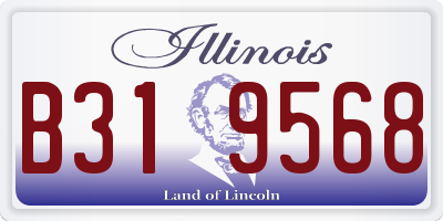 IL license plate B319568