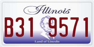 IL license plate B319571