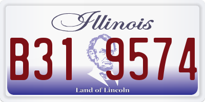 IL license plate B319574