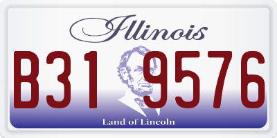 IL license plate B319576