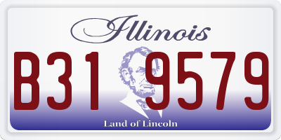 IL license plate B319579