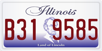 IL license plate B319585