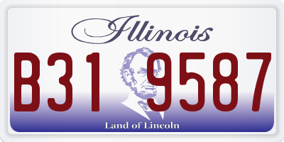 IL license plate B319587