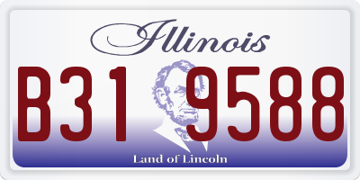IL license plate B319588