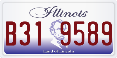 IL license plate B319589