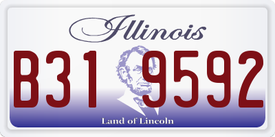 IL license plate B319592