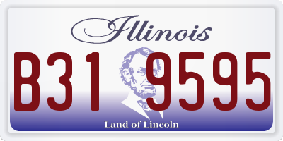IL license plate B319595