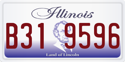 IL license plate B319596