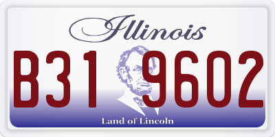 IL license plate B319602