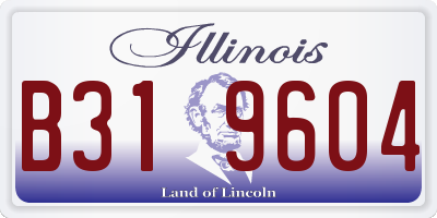 IL license plate B319604