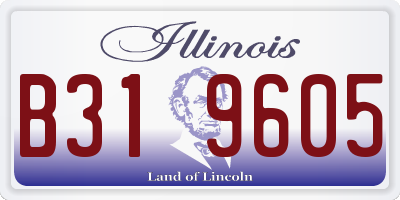 IL license plate B319605