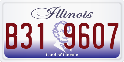 IL license plate B319607