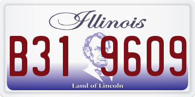 IL license plate B319609