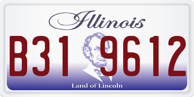 IL license plate B319612