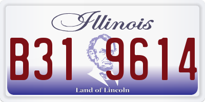 IL license plate B319614