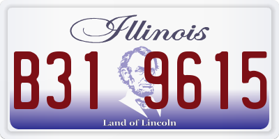 IL license plate B319615