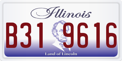 IL license plate B319616