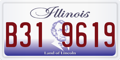 IL license plate B319619