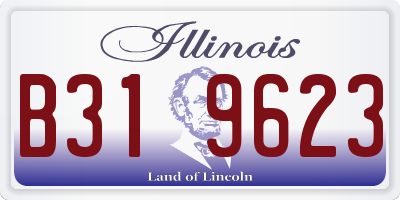 IL license plate B319623