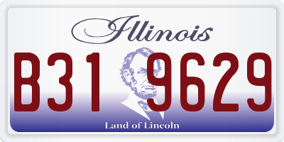 IL license plate B319629