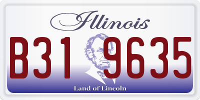 IL license plate B319635