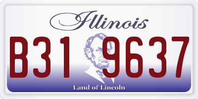 IL license plate B319637