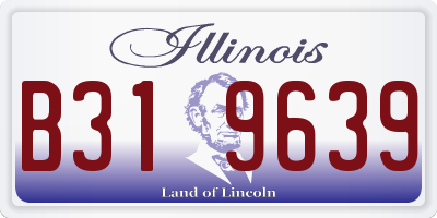 IL license plate B319639