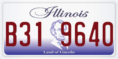 IL license plate B319640