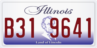 IL license plate B319641