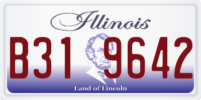 IL license plate B319642