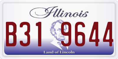 IL license plate B319644