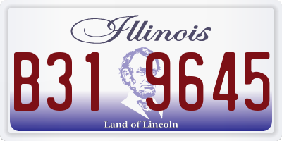 IL license plate B319645