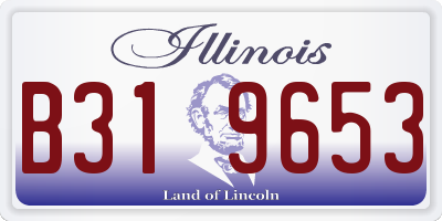 IL license plate B319653