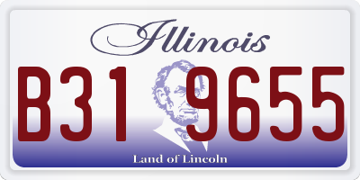 IL license plate B319655