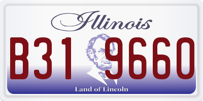 IL license plate B319660