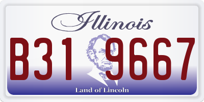 IL license plate B319667