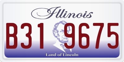IL license plate B319675