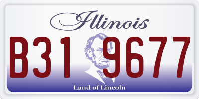 IL license plate B319677