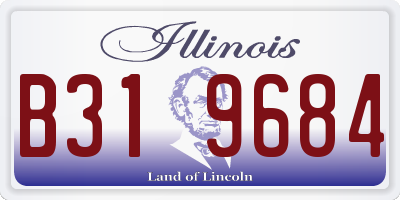 IL license plate B319684