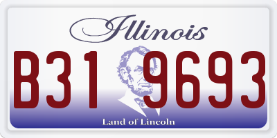IL license plate B319693