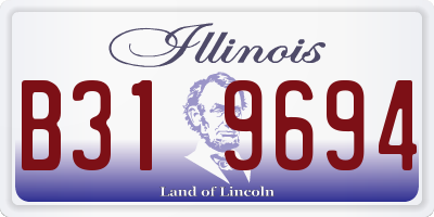 IL license plate B319694