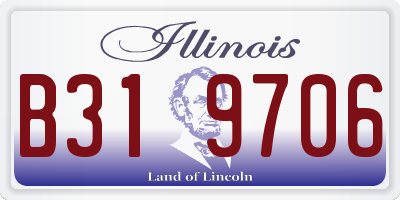 IL license plate B319706