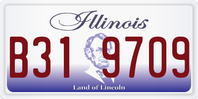 IL license plate B319709