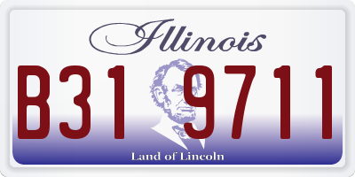 IL license plate B319711
