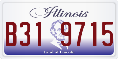 IL license plate B319715